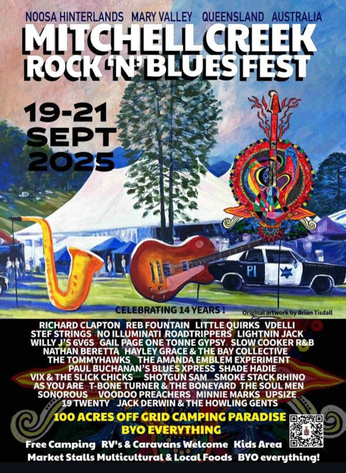 Mitchell Creek Rock 'n' Blues Fest 2025 Poster