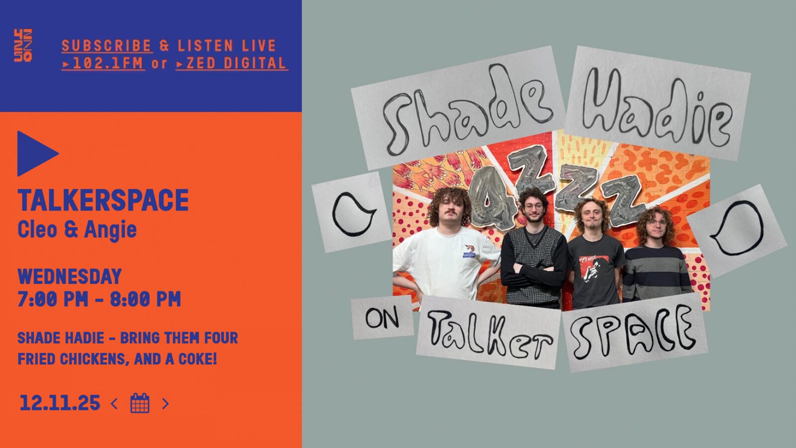 Shade Hadie on Talkerspace 4ZZZ